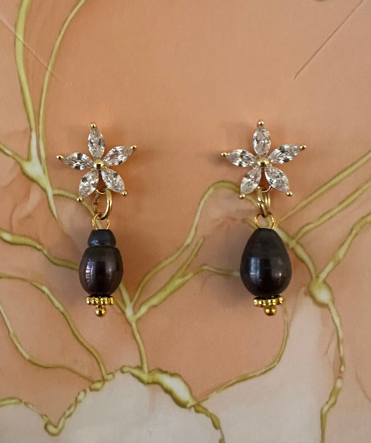 Black Pearl earrings
