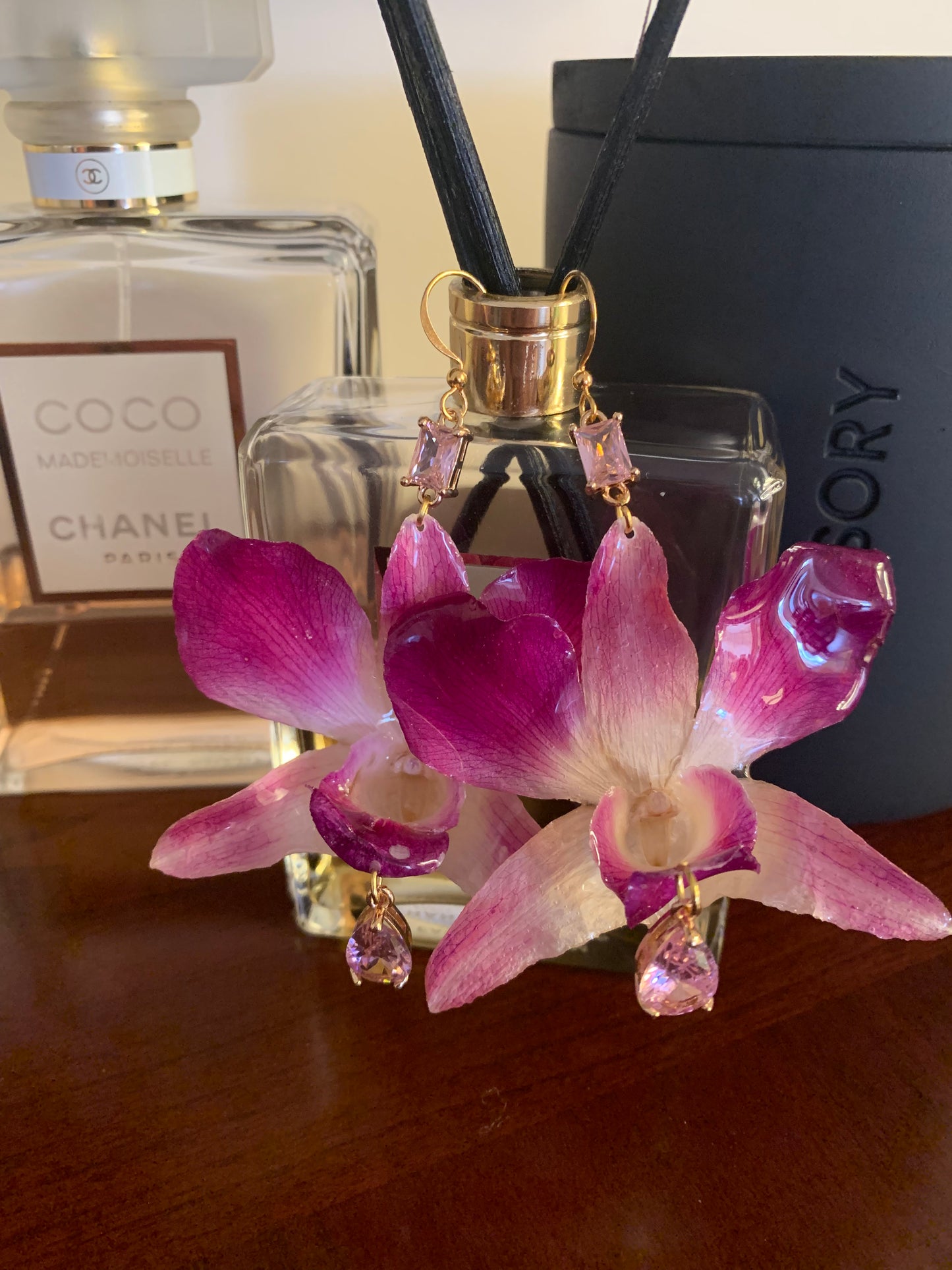 Pink Singapore orchids