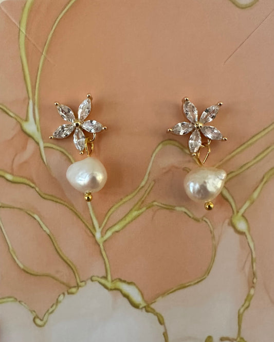 Pearl earrings