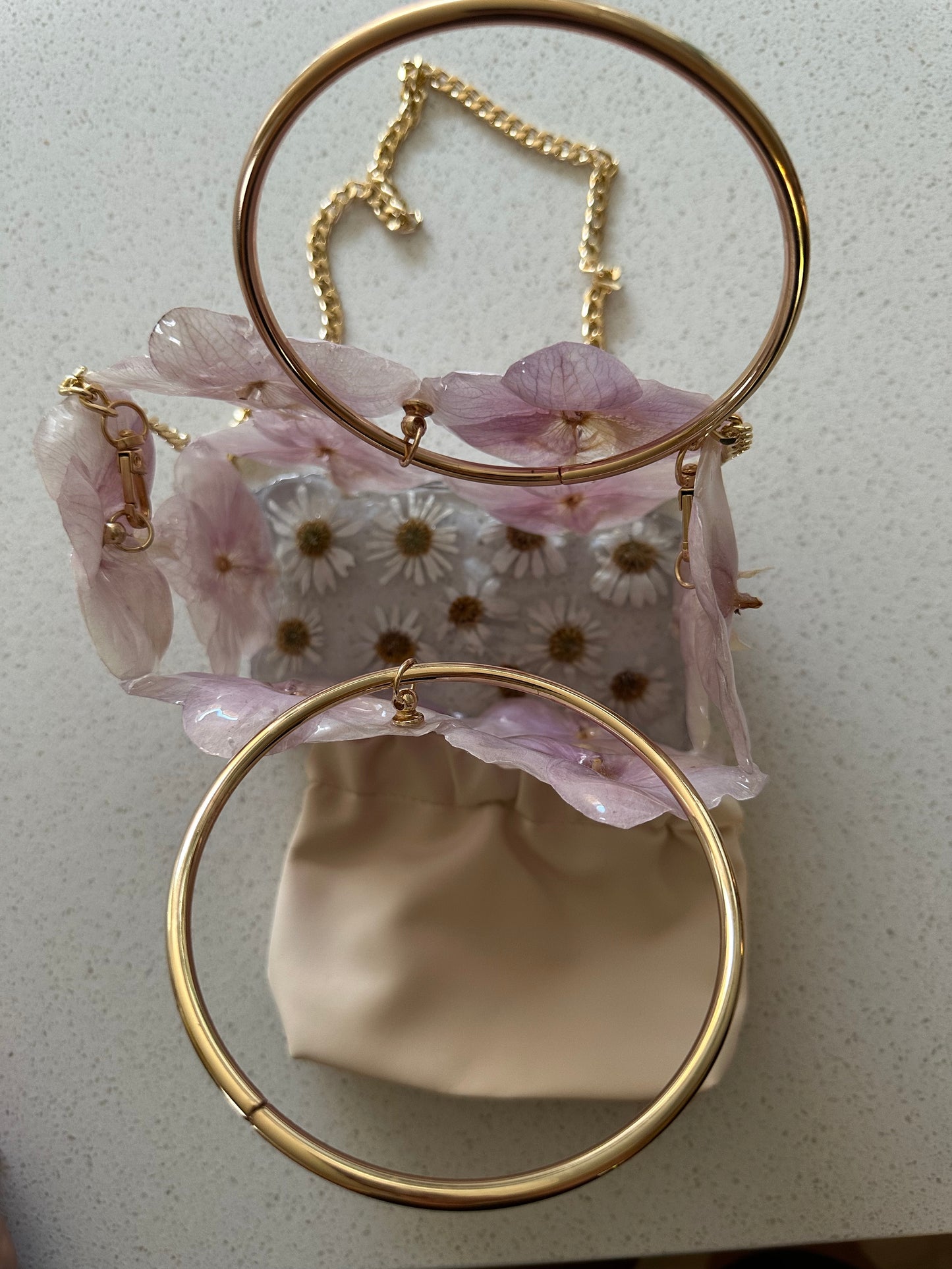 Orchid handbag