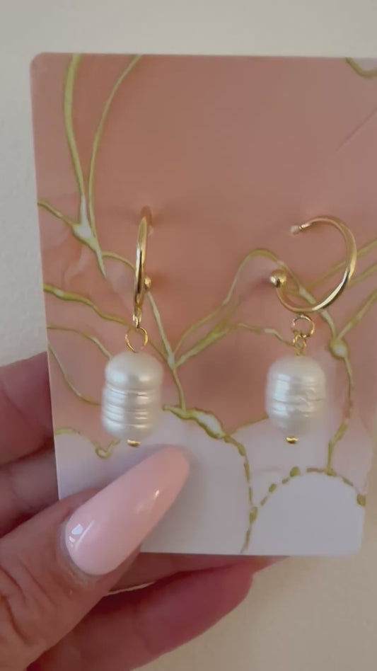 Pearl earrings